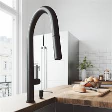 Vigo Greenwich Pull Down Spray Kitchen Faucet Matte Black Vg02029mb Rona