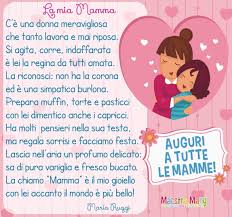 Festa Della Mamma Poesie E Filastrocche Nel 2020 Festa Della Mamma Idee Per La Festa Della Mamma Filastrocche Festa
