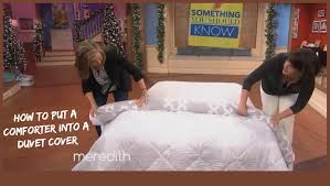 A duvet cover is a protective layer that slips over the duvet and has a closure. How To Put A Comforter Into A Duvet Cover Something You Should Know Greatgets Com