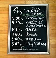Portfolio Chalkboard Wedding Order Of Wedding Ceremony Wedding Order Of Events