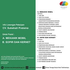 Info lowongan kerja di kota padang sumatera barat. Kabar Gembira Bagi Pencaker Tasikmalaya Cv Sukahati Pratama Buka Loker Wartatasik Com