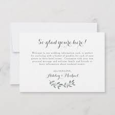 Elegant Eucalyptus Wedding Welcome Hotel Card Wedding Hotel Card Shop Rsvp Wedding Cards Wedding Invitation Cards Hotel Card
