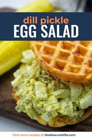 Dill Pickle Egg Salad Recipe In 2020 Egg Salad Pickled Eggs Egg Salad Sandwiches