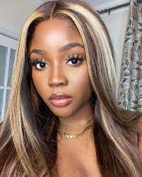 Highlight Straight Hair Piano Color For Black Girls Code Ap10 Black Hair With Blonde Highlights Honey Blonde Hair Blonde Highlights