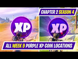 Green xp coins grant you a total of 5000 xp, whereas purple. Leak Week 9 Purple Xp Coin Locations In Fortnite Season 4 Where To Find Week 9 Purple Xp Coins