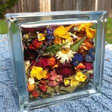 Preserving some of the funeral flowers is also popular. Pin By Caroline Borie On Crafts Glass Blocks How To Preserve Flowers Dried Flowers