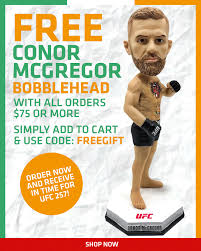 Dale una mirada en cámara lenta a las mejores acciones que se vieron durante el combate entre dustin poirier y conor mcgregor. Ufcstore Com Score A Free Conor Mcgregor Bobblehead Milled