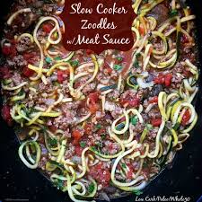 Slow Cooker Instant Pot Zoodles With Meat Sauce Low Carb Paleo Whole30 Recipe Homemade Meat Sauce Paleo Slow Cooker Paleo Crockpot Recipes