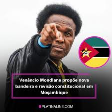 Venâncio Mondlane, candidato às eleições presidenciais pelo partido  Podemos, propôs, neste domingo (29), a alteração da bandeira de Moçambique  e a revisão da Constituição, após a recente vitória de Daniel Chapo,  candidato