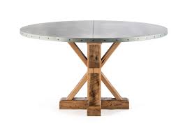 This metal clad coffee table was inspired by pottery barn piece. Zinc Top Tables Kingston Krafts Kingston Krafts Zinc Tables