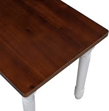 Rustic plank furniture new real solid wood chunky pine indigo | etsy. Buy Farmhouse Kitchen Table Farmhouse Dining Table With Rubber Wood Legs And Mdf Tabletop Solid Wood Dining Table For Dining Room Kitchen Room Online In Vietnam B099fds9fh