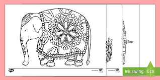 So, if you want to print any of these elephant coloring pages for grown ups, please keep them for personal use only. Mindfulness Elephant Colouring Pages