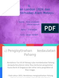 #17 senjata api melayu yang digelapkan. Perjanjian London 1824
