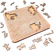 I think that jigsaw puzzles are a great family activity, and i share some strategies that my family uses when we do puzzles together. Amazon Com Mind Bending Wooden Jigsaw Puzzle Aztec Labyrinth Expert Level Difficult Puzzles For Adults 100 Pieces 11 3 X 11 3 Toys Games