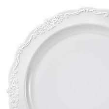 No one wants to waste time hand washing fancy dishes after the event, nor is it preferable to pay up for expensive china and porcelain dinner plates. Casual 10 White Round Disposable Plastic Dinner Plates Posh Party Supplies