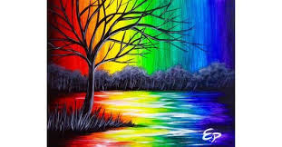 Maybe you would like to learn more about one of these? Rainbow Reflections Painting Wine Canvas Studio Paint Sip Wine And Canvas Las Vegas Henderson 8 June 2021