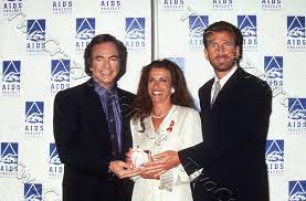 neil diamond jill barad edgar bronfman jr 35mm slide transparency photo 2838 neil diamond jill photo