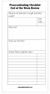 Stop Procrastinating End Of The Week Review How To Stop Procrastinating How To Plan Time Management