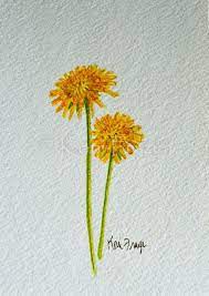 Happy Little Dandelions Dandelion Painting Watercolor Flowers Paintings Dandelion Tattoo