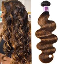 Up to 32% off directly. Unice Ombre Brown Highlight Body Wave Human Hair Weave 1 Bundle
