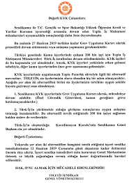 Check spelling or type a new query. Toleyis Sendikasi Degerli Kyk Calisanlari Sendikamiz Ile T C Genclik Ve Spor Bakanligi Yuksek Ogrenim Kredi Ve Yurtlar Kurumu Isverenligi Arasinda Devam Eden Toplu Is Sozlesmesi Muzakereleri Uyusmazlikla Sonuclandigi Daha Once Duyurulmustu