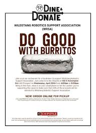 Maybe you would like to learn more about one of these? Wildstang 111 On Twitter Join Us This Wednesday April 28th For Dine Amp Donate Chipotle 102 E Kensington Road This Is A Fundraiser Favorite As Our Donation Is A Whopping 33
