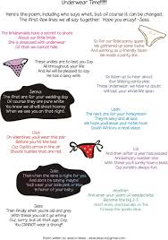 This is a great example of how to keep this concept simple and effective. Bridal Shower Panty Poem