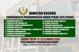 Spa9 merupakan borang pendaftaran permohonan jawatan kosong kerajaan atas talian yang digunakan oleh pemohon bagi memohon pekerjaan bagi memohon pekerjaan dalam perkhidmatan awam am persekutuan. Jawatan Kosong Terkini Di Spa Perak 07 September 2016