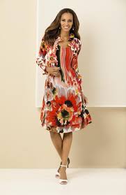 Caeliann Floral Print Ruffle Jacket With Floral Print Pleat Dress Steinmart Petite Dresses Dresses Spring Dress