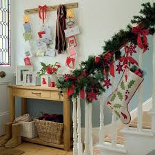 Fireplace,mantles and banister decorated for christmas. Decorate The Stairs For Christmas 38 Beautiful Ideas To Spruce The Holiday Season