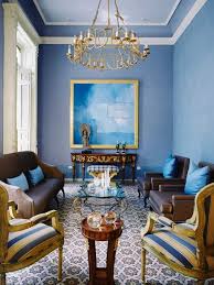 A Sophisticated Blue Living Room Blue And Gold Living Room Blue Living Room Decor Gold Living Room