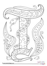 This letter t coloring page features both capital t and lowercase t, plus a cute picture to color that starts with the letter t. Letter T Colouring Pages