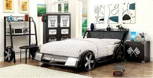 Speedway Full Size Race Car Bed Platform Bedroom Sets Furniture Furniture Of America