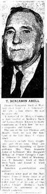 Thomas Benjamin “Uncle Ben” Abell (1872-1959)