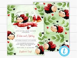 Buy Ladybug Baby Shower Invitation, Ladybug Invite, Ladybug Baby Sprinkle  Invitation, Girl Baby Shower Theme, Editable Template 2007 Online in India 