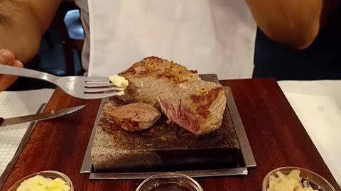 Beef Steak on a Hot Stone
