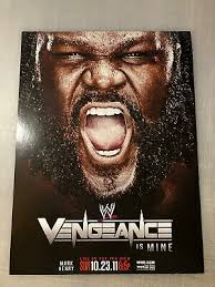 WWF WWE Poster The Undertaker Hell In A Cell 2010 Mark Henry Vengeance 12”  x 16”