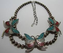 Sold at Auction: JERRY ROAN BUTTERFLY NECKLACE STERLING SILVER