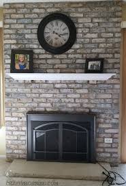 We just built a picket fence out of old pallets and i whitewashed it. How To White Wash Brick Fireplace Makeover Crafty Morning