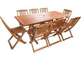 Dès l'arrivée des beaux jours, nos tables de jardin et chaises de jardin redeviennent indispensables pour votre extérieur. Salon De Jardin Bois Exotique Hongkong 8 Table 8 Chaises Pliantes 66797 94265
