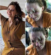 Sexy mom before and after messy cum facial - SickJunk.com