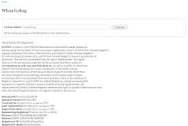 Whois Lookup Drupal Org