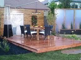 They are made from wood, aluminum and composite material as shown by the photos on the subject of floating deck fire pit gallery. Floating Decks Hgtv