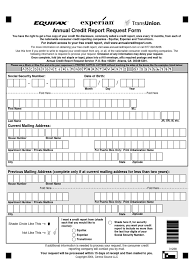 Free to download and print. Annual Credit Report Request Form