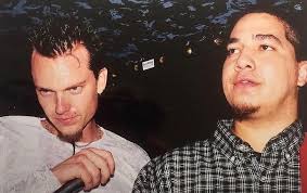 Me...Dave Deroo...Brian Armer...Sean Barger ...first Juice lineup way  back....🖤🤘