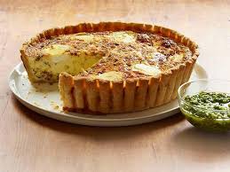 Chorizo And Goat Cheese Quiche Recipe Goat Cheese Quiche Food Network Recipes Quiche Lorraine Recipe