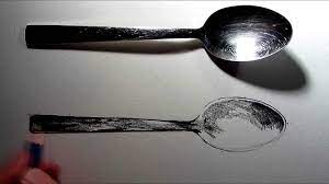 How To Draw A Spoon Using A 4b Pencil Spoon Drawing Pencil Drawing Tutorials Pencil Drawings