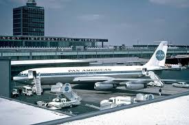 Panam B707 Upon Arrival At Jfk 1964 Vintage Aircraft Aircraft Pan American