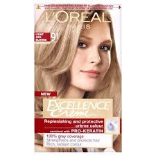L Oreal Excellence Permanent Hair Colour 9 1 Light Ash Blonde Natural Hair Color Hair Dye Color Chart Blonde Hair Color Chart