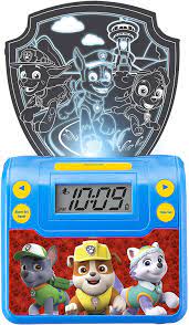 Perfect to wake up smoothly. Amazon Com Paw Patrol Digital Alarm Clock With Night Light Alarm Clocks For Kids Bedrooms Usb Charger Led Light Show Animations Battery Backup Nightlight Snooze Wake To Buzzer Home Kitchen